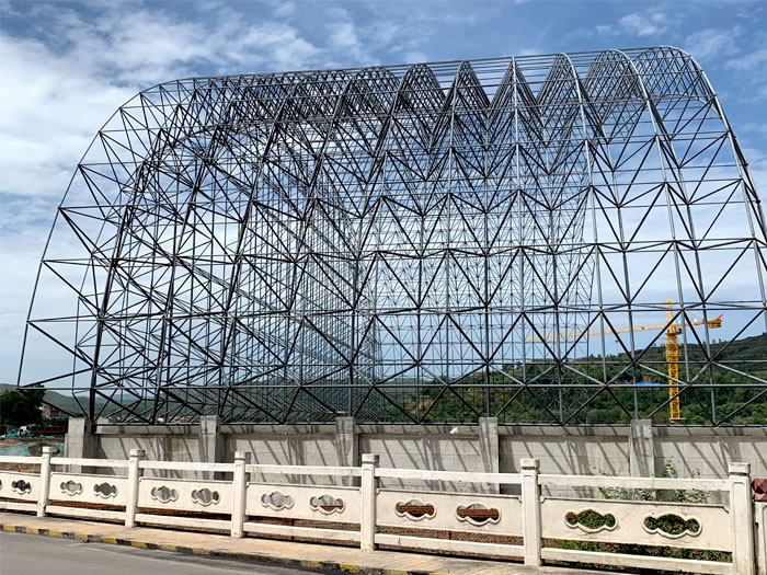 馬鞍山山寨礦儲煤棚網架